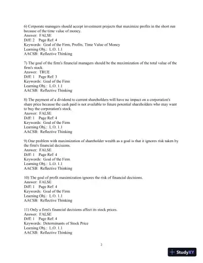 Test Bank for Foundations Of Finance, 5th Edition - Page 4 preview image