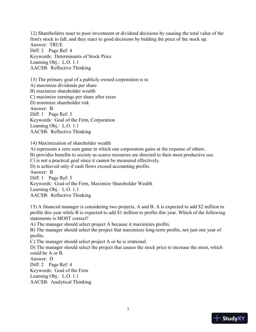 Test Bank for Foundations Of Finance, 5th Edition, page 5