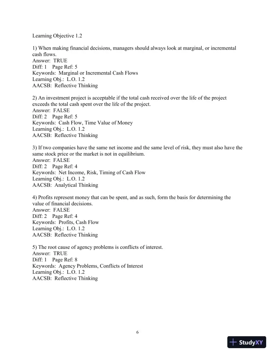 Test Bank for Foundations Of Finance, 5th Edition, page 8