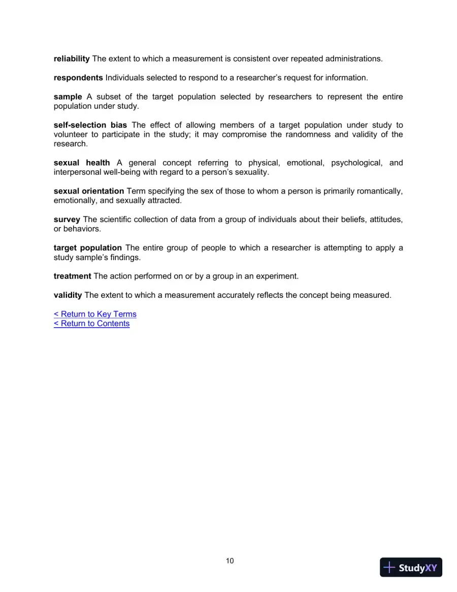 Class Notes for Human Sexuality, 4th Edition, page 11