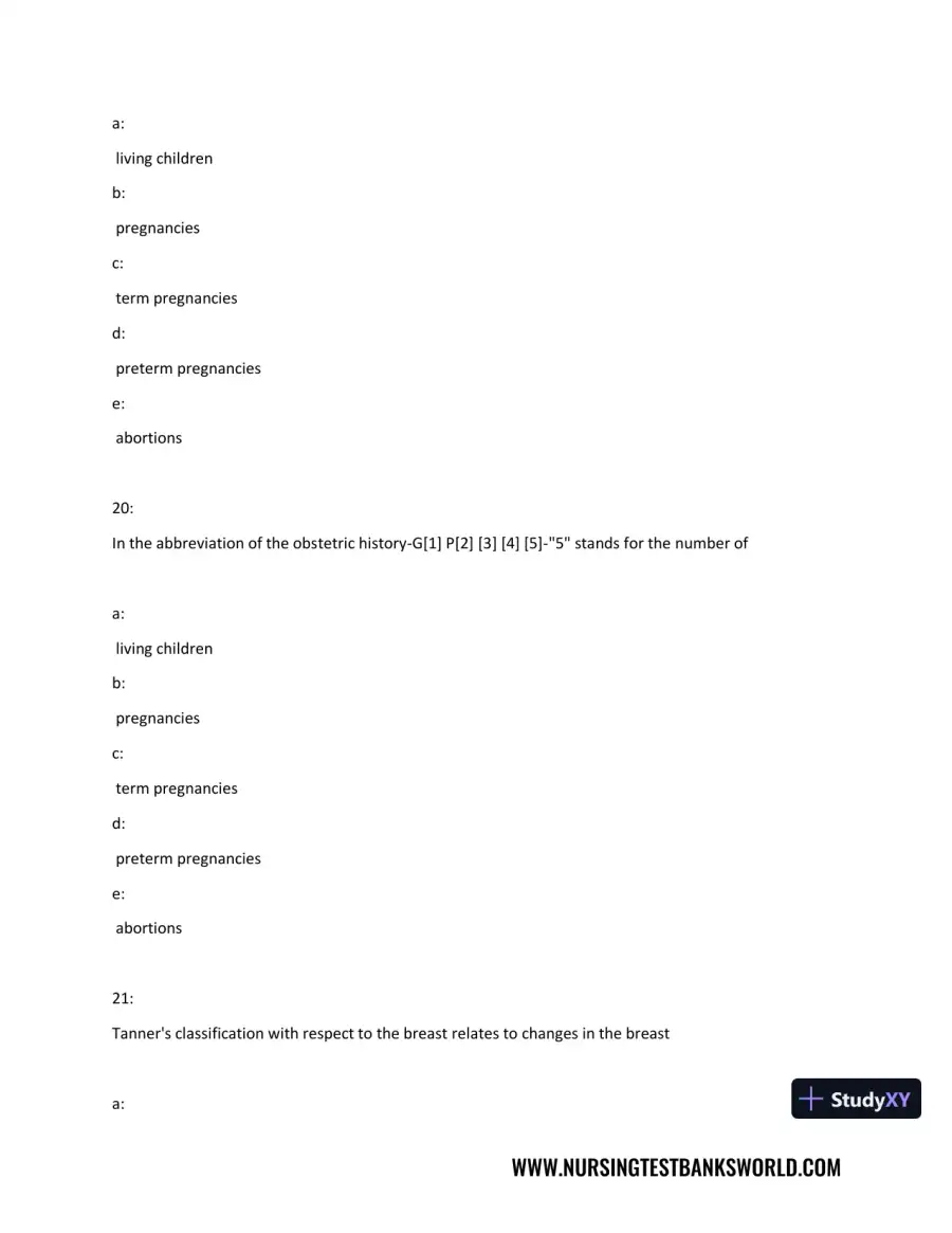 Test Bank For Beckmann and Ling's Obstetrics Gynecology, 8th Edition, page 11