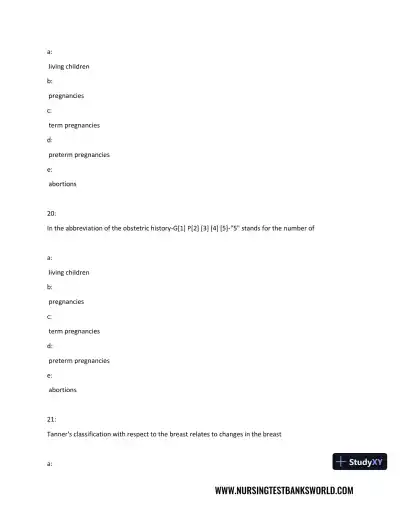 Test Bank For Beckmann and Ling's Obstetrics Gynecology, 8th Edition - Page 11 preview image