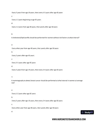 Test Bank For Beckmann and Ling's Obstetrics Gynecology, 8th Edition - Page 17 preview image