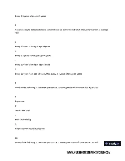 Test Bank For Beckmann and Ling's Obstetrics Gynecology, 8th Edition - Page 18 preview image