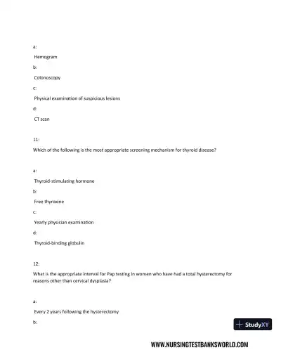 Test Bank For Beckmann and Ling's Obstetrics Gynecology, 8th Edition - Page 19 preview image