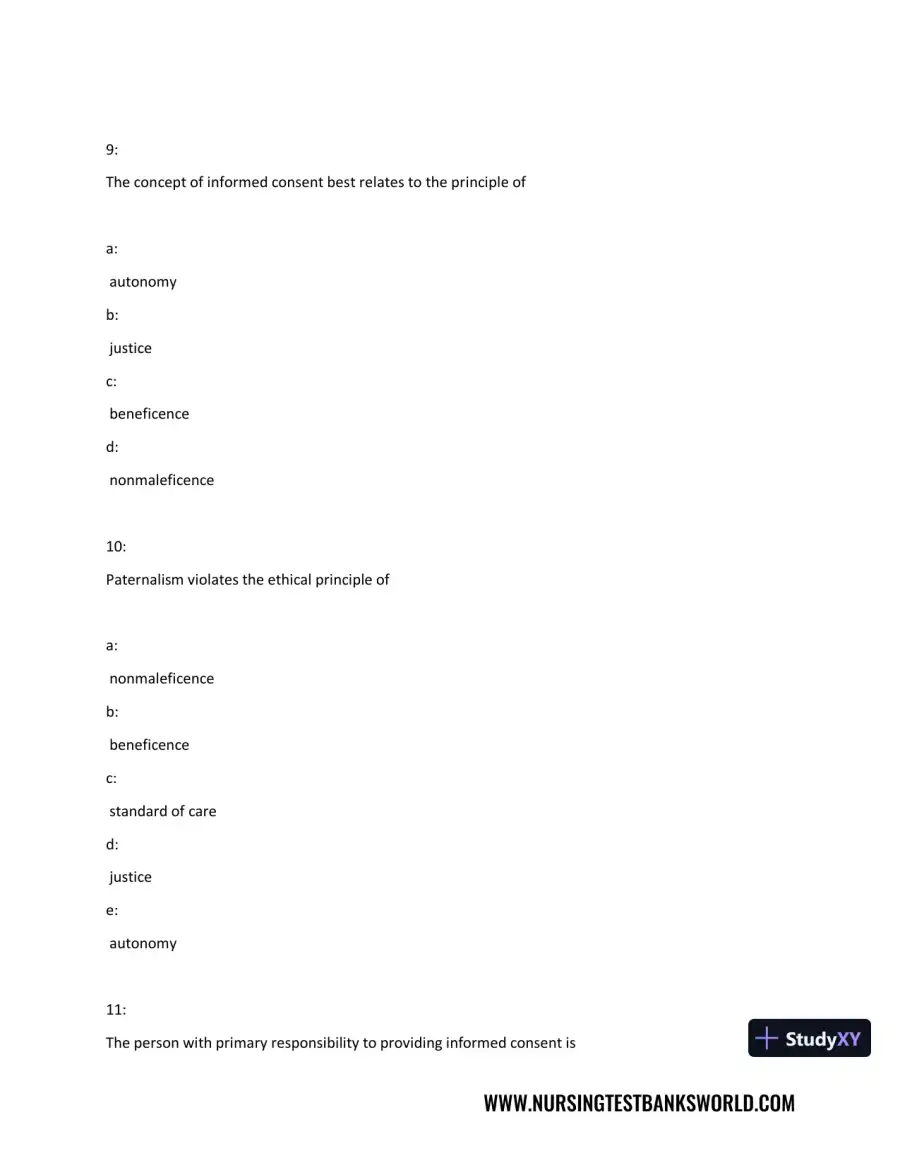 Test Bank For Beckmann and Ling's Obstetrics Gynecology, 8th Edition, page 26