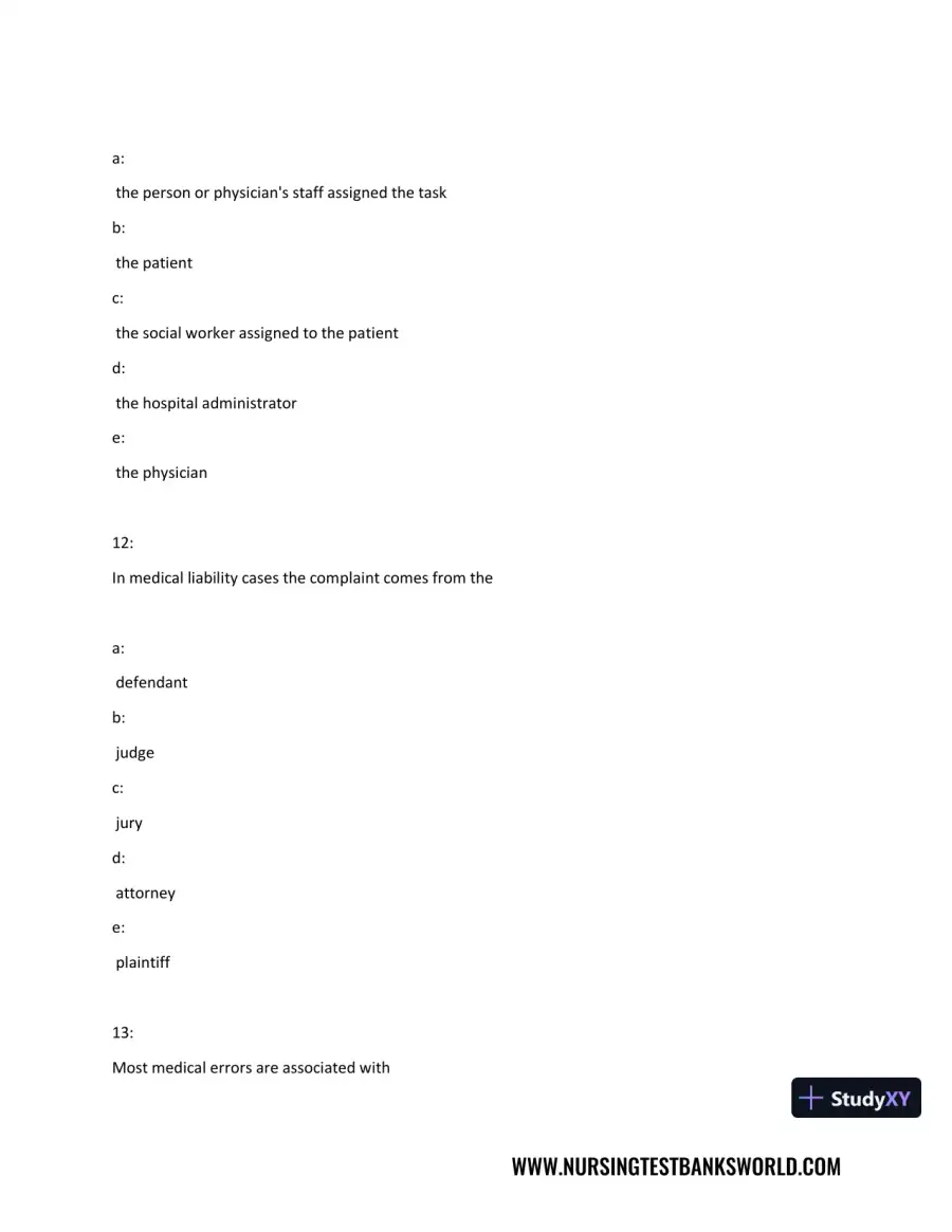 Test Bank For Beckmann and Ling's Obstetrics Gynecology, 8th Edition, page 27