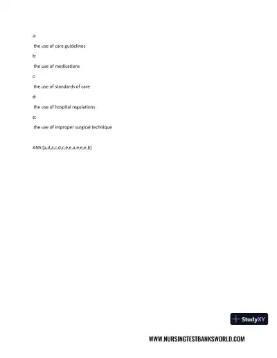 Test Bank For Beckmann and Ling's Obstetrics Gynecology, 8th Edition - Page 28 preview image