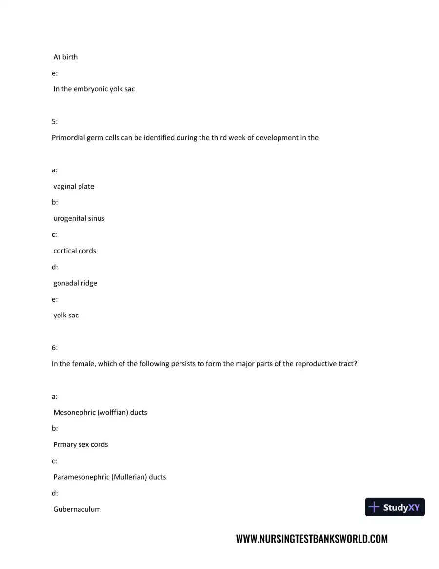 Test Bank For Beckmann and Ling's Obstetrics Gynecology, 8th Edition, page 31