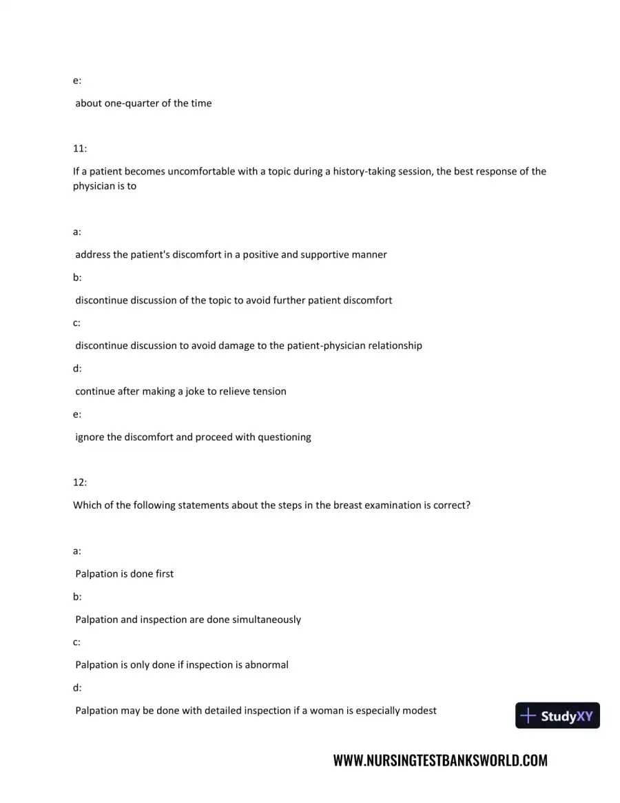 Test Bank For Beckmann and Ling's Obstetrics Gynecology, 8th Edition, page 7