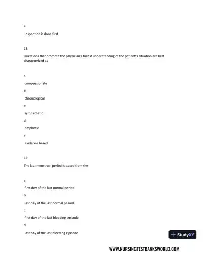 Test Bank For Beckmann and Ling's Obstetrics Gynecology, 8th Edition - Page 8 preview image