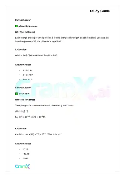 Chemistry - Acids and Bases - Page 3 preview image