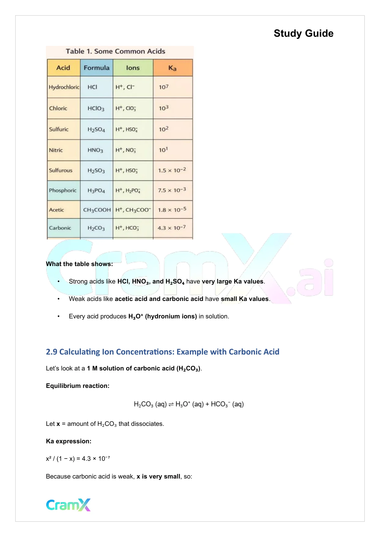 Chemistry - Acids and Bases - Page 9 preview image