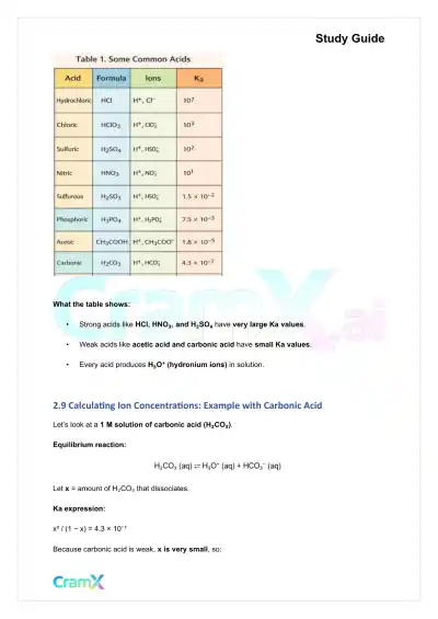 Chemistry - Acids and Bases - Page 9 preview image