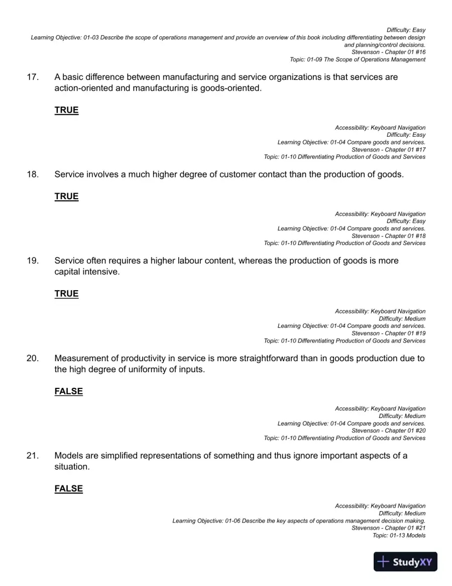 Operations Management, 5th Canadian Edition Test Bank, page 15