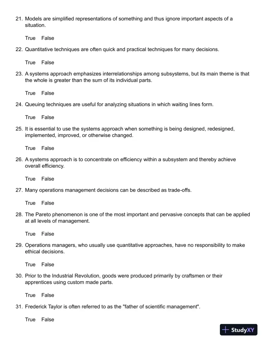 Operations Management, 5th Canadian Edition Test Bank, page 4
