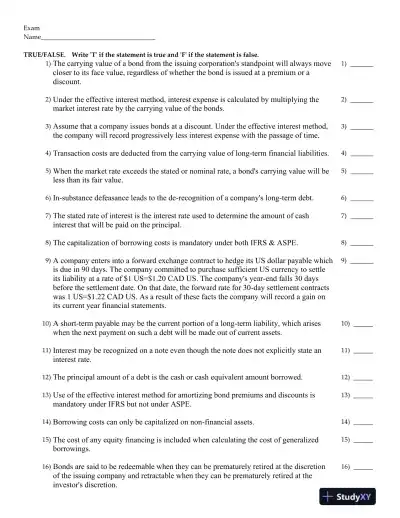 Intermediate Accounting Volume 2 Seventh Canadian Edition Test Bank - Page 14 preview image