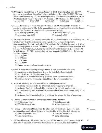 Intermediate Accounting Volume 2 Seventh Canadian Edition Test Bank - Page 16 preview image