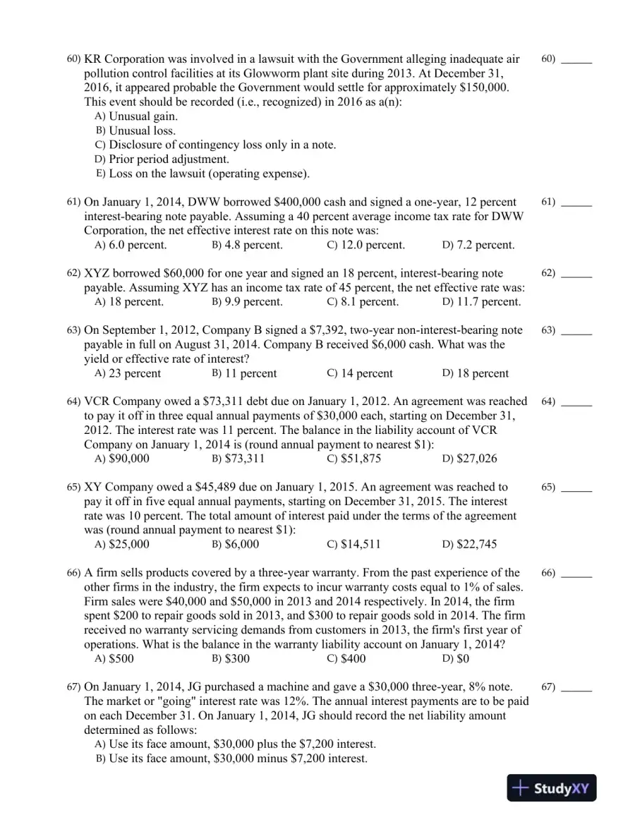 Intermediate Accounting Volume 2 Seventh Canadian Edition Test Bank, page 8