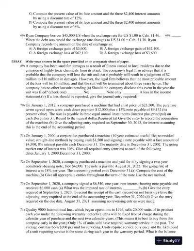 Intermediate Accounting Volume 2 Seventh Canadian Edition Test Bank - Page 9 preview image