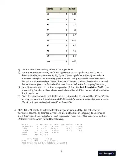 STAT 501 � Final Exam � Spring 2015 - Page 3 preview image