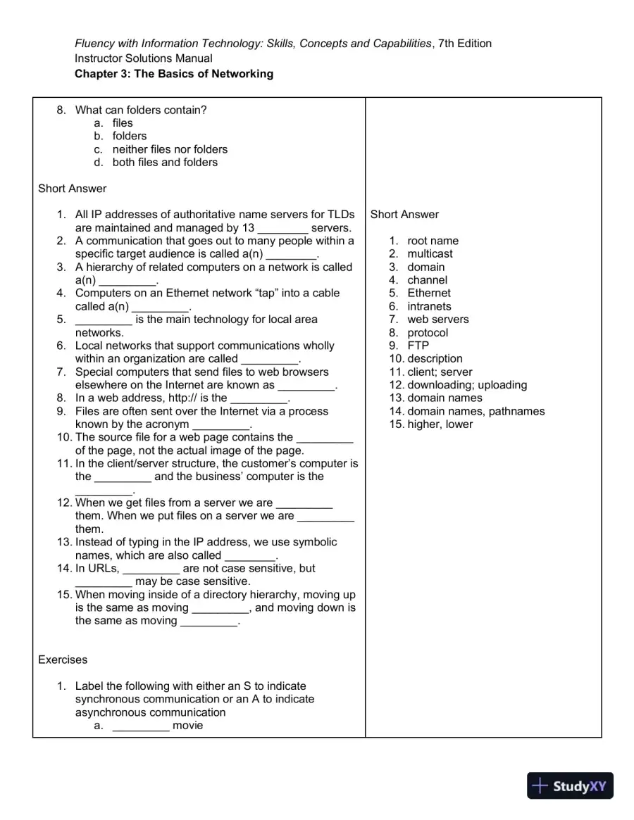 Solution Manual for Fluency With Information Technology, 7th Edition, page 10