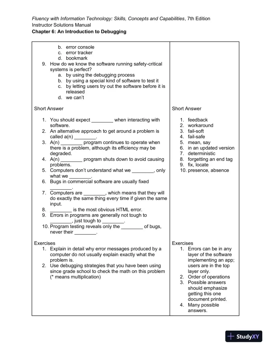 Solution Manual for Fluency With Information Technology, 7th Edition, page 22