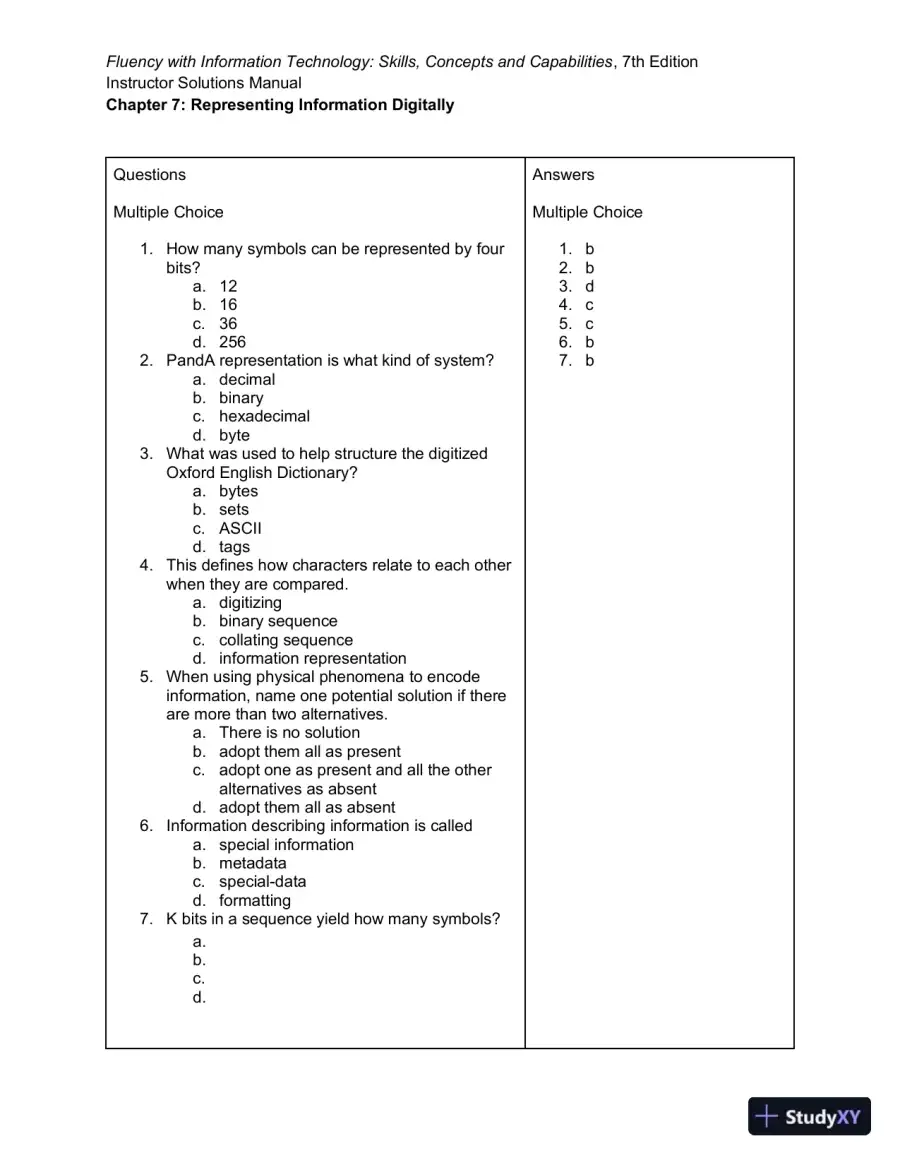 Solution Manual for Fluency With Information Technology, 7th Edition, page 24