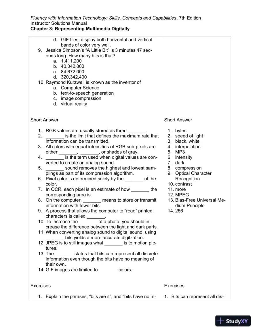 Solution Manual for Fluency With Information Technology, 7th Edition, page 28