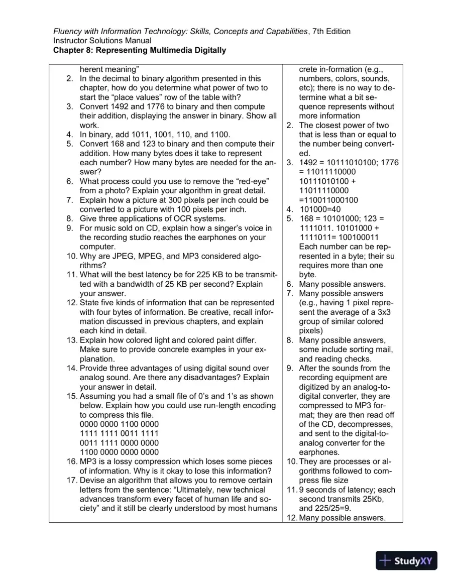 Solution Manual for Fluency With Information Technology, 7th Edition, page 29