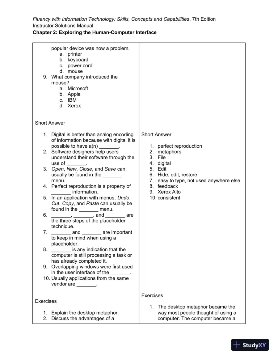 Solution Manual for Fluency With Information Technology, 7th Edition, page 6