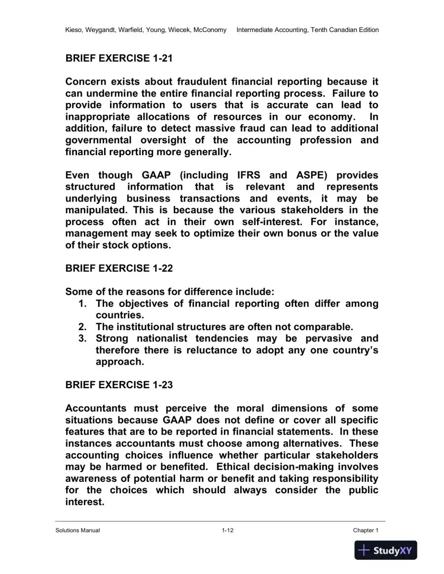 Solution Manual for Intermediate Accounting Volume 1, Tenth Canadian Edition, page 13