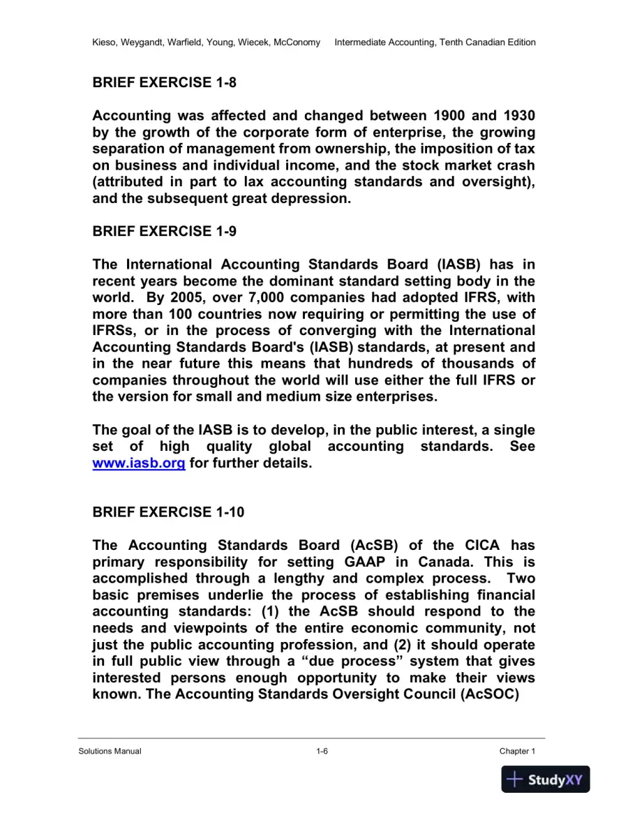 Solution Manual for Intermediate Accounting Volume 1, Tenth Canadian Edition, page 7