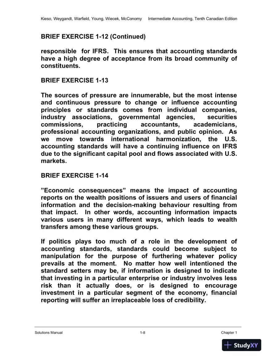 Solution Manual for Intermediate Accounting Volume 1, Tenth Canadian Edition, page 9