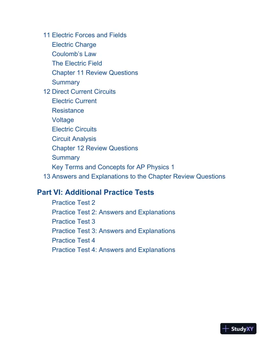 Cracking the AP Physics 1 Exam 2020, Premium Edition: 5 Practice Tests + Complete Content Review (2019), page 11
