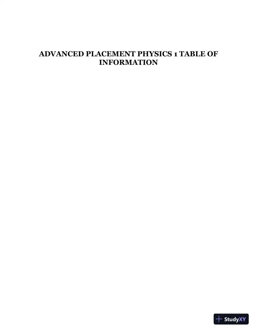 Cracking the AP Physics 1 Exam 2020, Premium Edition: 5 Practice Tests + Complete Content Review (2019), page 29