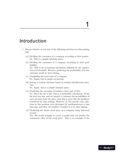 Solution Manual for Introduction to Data Mining, 2nd Edition - Page 4 preview image