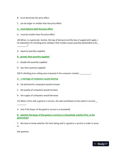 Latest Updates to the BUS 475 Final Exam Guide - Page 3 preview image