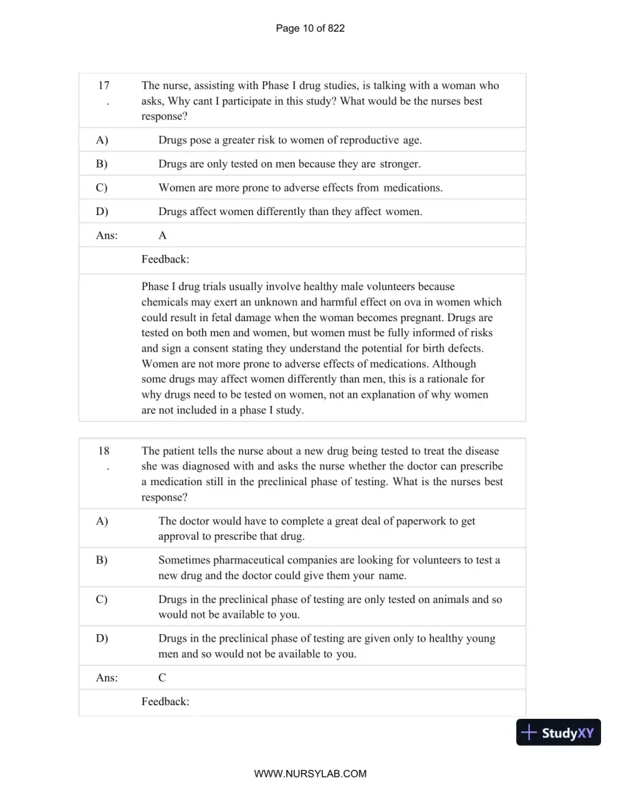 Test Bank for Basic and Clinical Pharmacology, 14th Edition (Chapters 1-33), page 11