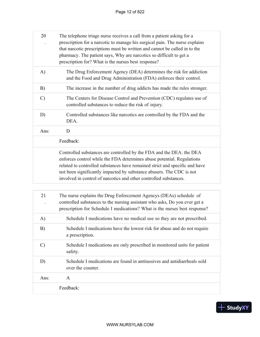 Test Bank for Basic and Clinical Pharmacology, 14th Edition (Chapters 1-33), page 13