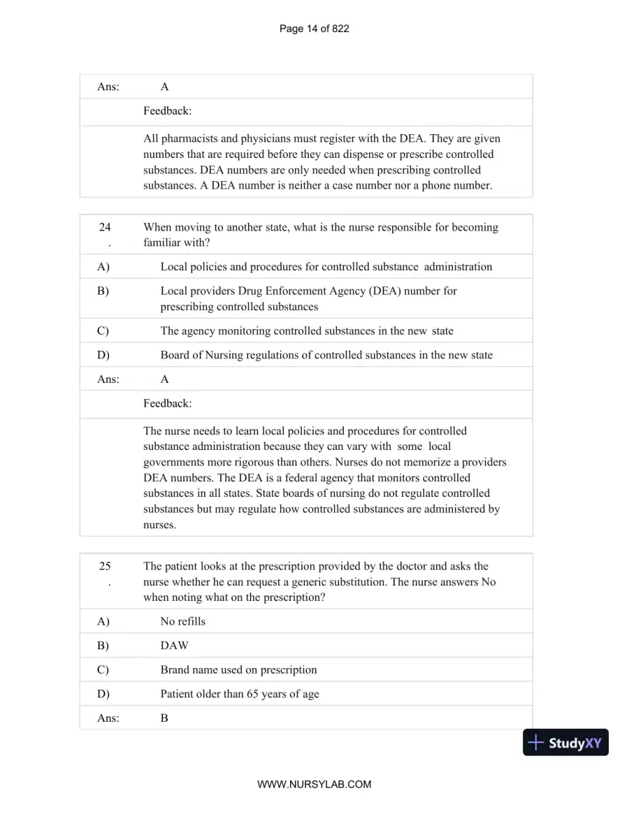 Test Bank for Basic and Clinical Pharmacology, 14th Edition (Chapters 1-33), page 15