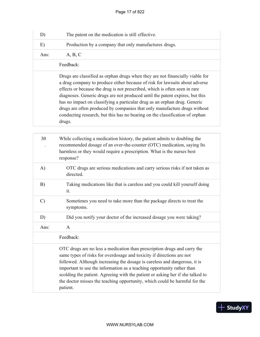 Test Bank for Basic and Clinical Pharmacology, 14th Edition (Chapters 1-33), page 18