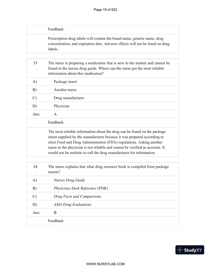 Test Bank for Basic and Clinical Pharmacology, 14th Edition (Chapters 1-33), page 20