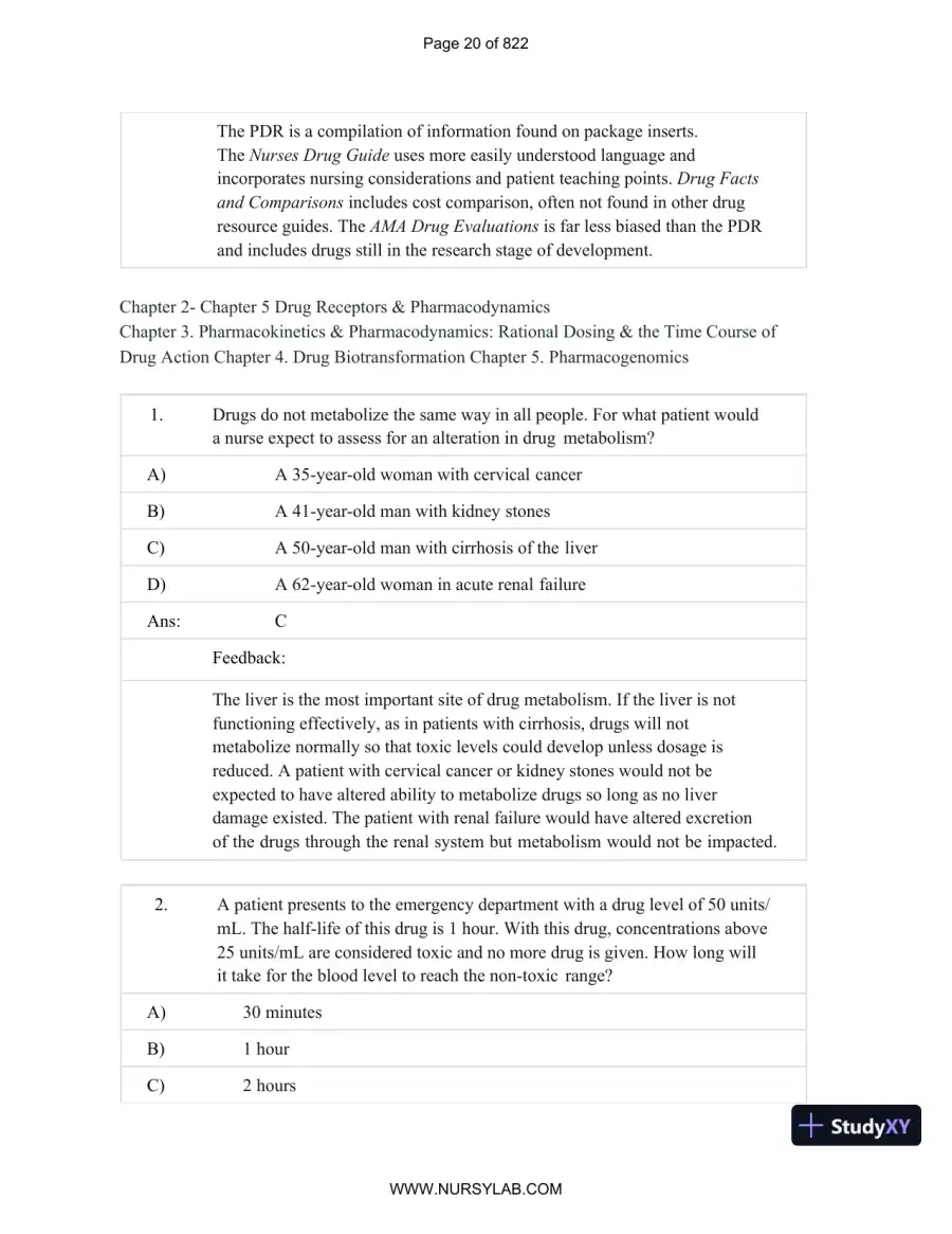 Test Bank for Basic and Clinical Pharmacology, 14th Edition (Chapters 1-33), page 21