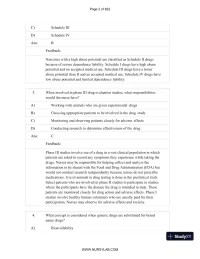 Test Bank for Basic and Clinical Pharmacology, 14th Edition (Chapters 1-33) - Page 3 preview image