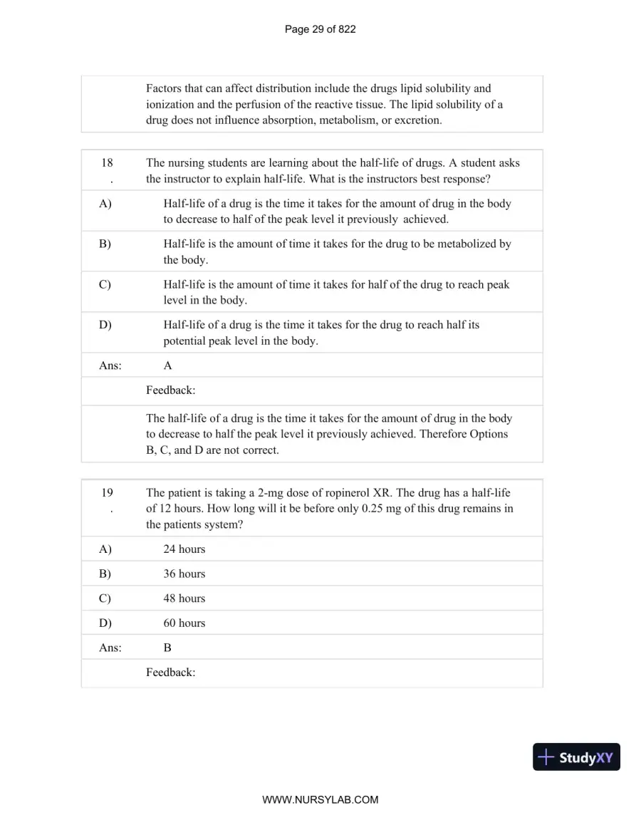 Test Bank for Basic and Clinical Pharmacology, 14th Edition (Chapters 1-33), page 30