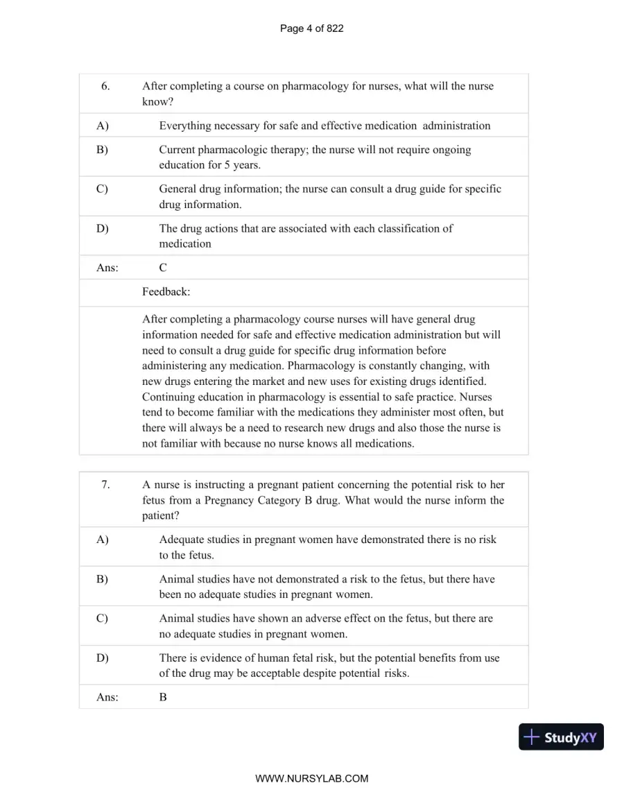 Test Bank for Basic and Clinical Pharmacology, 14th Edition (Chapters 1-33), page 5