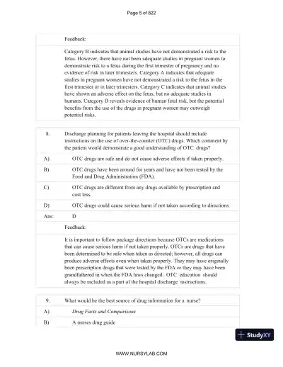 Test Bank for Basic and Clinical Pharmacology, 14th Edition (Chapters 1-33) - Page 6 preview image
