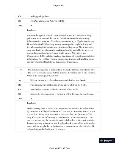 Test Bank for Basic and Clinical Pharmacology, 14th Edition (Chapters 1-33) - Page 7 preview image