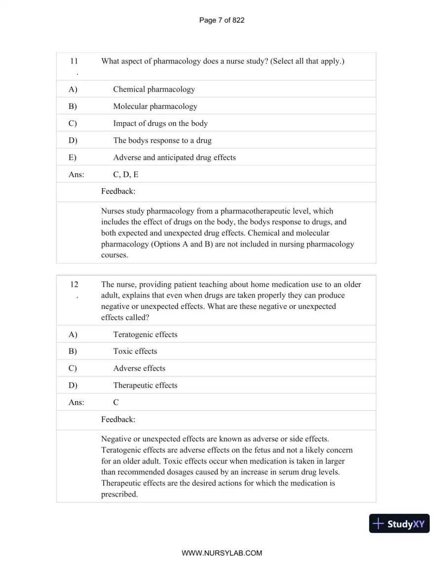 Test Bank for Basic and Clinical Pharmacology, 14th Edition (Chapters 1-33), page 8